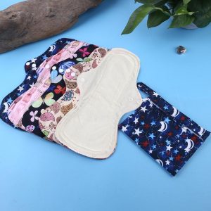 Personal Hygiene |   5+1Heavy Flow Pads Reusable Menstrual Cloth Sanitary Napkin Pads 100% Organic Bamboo Soft Health Personal Hygiene