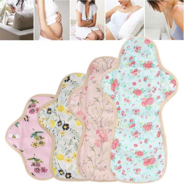 Personal Hygiene |   Feminine Washable Cloth Menstrual Pad Fan-Shaped Wing Reusable Sanitary Napkin Panty Liner Health Personal Hygiene