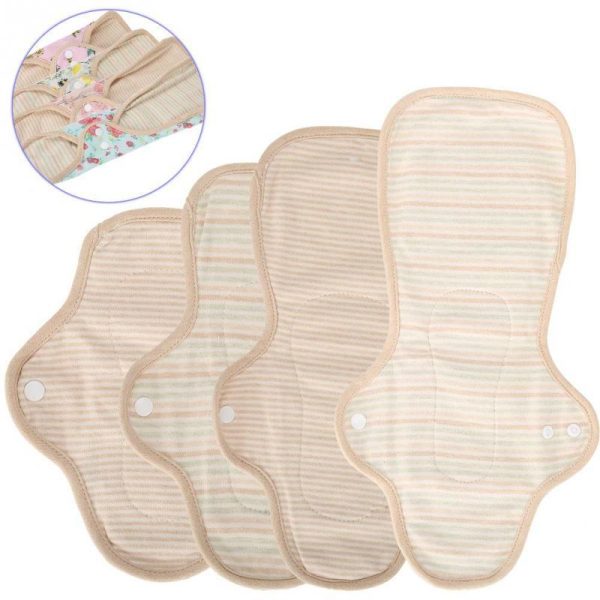 Personal Hygiene |   Feminine Washable Cloth Menstrual Pad Fan-Shaped Wing Reusable Sanitary Napkin Panty Liner Health Personal Hygiene