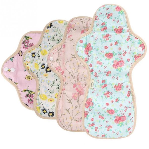 Personal Hygiene |   Feminine Washable Cloth Menstrual Pad Fan-Shaped Wing Reusable Sanitary Napkin Panty Liner Health Personal Hygiene