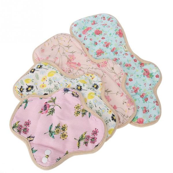 Personal Hygiene |   Feminine Washable Cloth Menstrual Pad Fan-Shaped Wing Reusable Sanitary Napkin Panty Liner Health Personal Hygiene