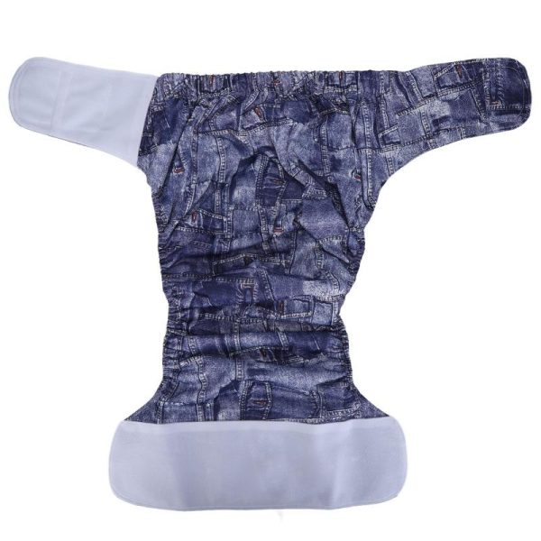 Personal Hygiene |   Reusable Adult Cloth Diaper Waterproof Elderly Incontinence Protection Nappies With Hook Loop Fasteners Health Personal Hygiene