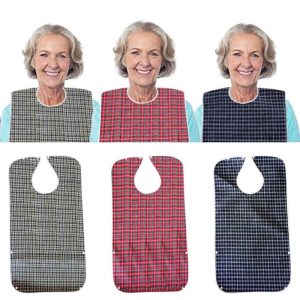 Personal Hygiene |   Sagit Adult Bibs Clothing Protector Long Washable Reusable Bibs Waterproof Snap Closure Health Personal Hygiene