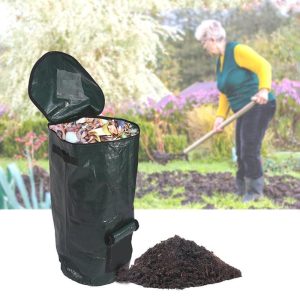 Pots & Planters |   Compost Bag Homemade Organic Ferment Pe Compost Bag Kitchen Waste Disposal Jardinage Potager Garden Accessories Outdoors & Garden Pots & Planters