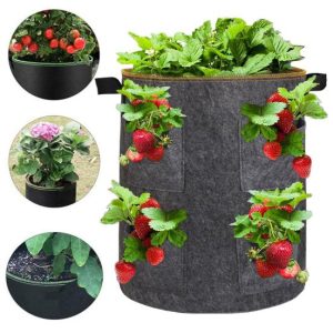 Pots & Planters |   Growing Bag Reusable Heat-Resistant Degradable Planting Nursery Pot Pouch Container For Home Outdoors & Garden Pots & Planters