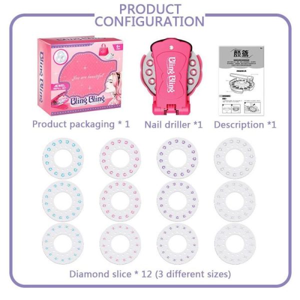 Pretend Play Sets |   180Pcs/Set Gems Blingers Deluxe Set Pretend Play Jewel Refill Set Diy Girls Hair Styling Tool Diamond Sticker Toys Gifts Pretend Play Sets Pretend Play Sets