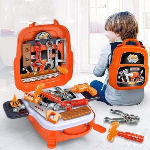 Pretend Play Sets |   22Pcs/Set Plastic Toolbox Engineer Simulation Repair Drill Tools Bags Toys Pretend Play Early Educational Play House Kit For Boy Pretend Play Sets Pretend Play Sets