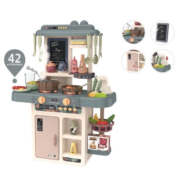 Pretend Play Sets |   42Pcs/Set Children Simulation Kitchen Toys Set 63cm  Kids Play House Water Spray Cooking Tableware Pretend Play Sets Pretend Play Sets