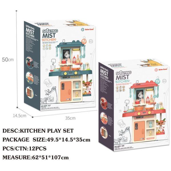 Pretend Play Sets |   42Pcs/Set Children Simulation Kitchen Toys Set 63cm  Kids Play House Water Spray Cooking Tableware Pretend Play Sets Pretend Play Sets