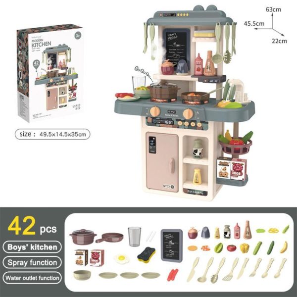 Pretend Play Sets |   42Pcs/Set Children Simulation Kitchen Toys Set 63cm  Kids Play House Water Spray Cooking Tableware Pretend Play Sets Pretend Play Sets