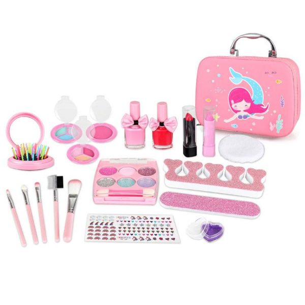 Pretend Play Sets |   Children’s Simulation Make Up Cosmetics Handbags Girls Can Apply Nail Polish Play House Gift Toys Pretend Play Sets Pretend Play Sets