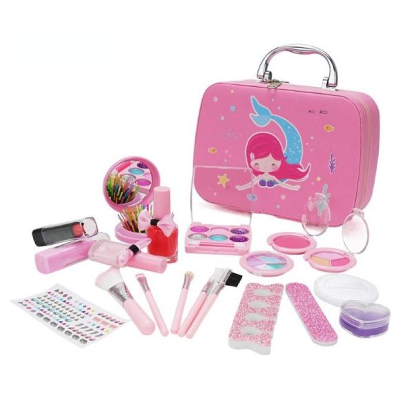 Pretend Play Sets |   Children’s Simulation Make Up Cosmetics Handbags Girls Can Apply Nail Polish Play House Gift Toys Pretend Play Sets Pretend Play Sets