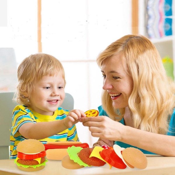 Pretend Play Sets |   Kids Pretend Simulation Food Toys Baby Play House Hamburger Hot Dog French Fries Kitchen Set Toys Fast Food Educational Toys Pretend Play Sets Pretend Play Sets