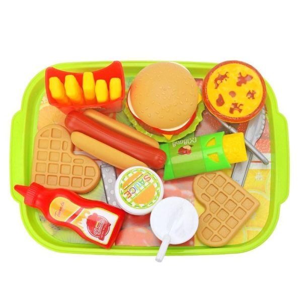 Pretend Play Sets |   Kids Pretend Simulation Food Toys Baby Play House Hamburger Hot Dog French Fries Kitchen Set Toys Fast Food Educational Toys Pretend Play Sets Pretend Play Sets