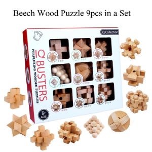 Puzzles & Brain Teasers |   9Pcs/Set Chinese Kong Ming Lock Puzzle Toys Lock Set For Children Development And Education Puzzles & Brain Teasers Puzzles & Brain Teasers