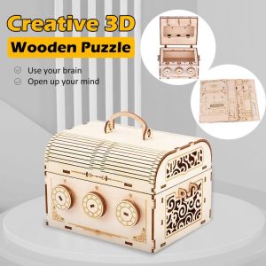 Puzzles & Brain Teasers |   Diy Creative 3D Wooden Puzzle Game Assembly Password Box Toy For Child Adult Puzzles & Brain Teasers Puzzles & Brain Teasers