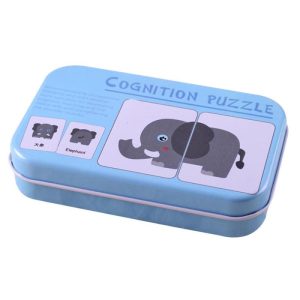 Puzzles & Brain Teasers |   Kids Cognition Puzzle Toys Baby Iron Box Cards Matching Game Card Puzzles & Brain Teasers Puzzles & Brain Teasers