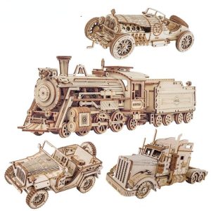 Puzzles & Brain Teasers |   Train Model 3D Wooden Puzzle Diy Assembly Locomotive Model Building Kit Educational Toys Puzzles & Brain Teasers Puzzles & Brain Teasers