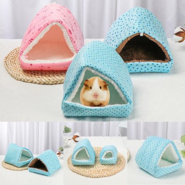 Rodents |   1Pc Mini Soft Animal Hammock Nest Ferret Rabbit Guinea Pig Rat Hamster Mice Bed Toy Warmer Cushion House Cave Pets Supplies Pet Supplies Rodents