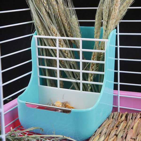 Rodents |   2 In 1 Pet Rabbit Guinea Pig Chinchilla Hay Feeder Food Grass Rack Dispenser Pet Feeding Rack Manager Pet Supplies Rodents