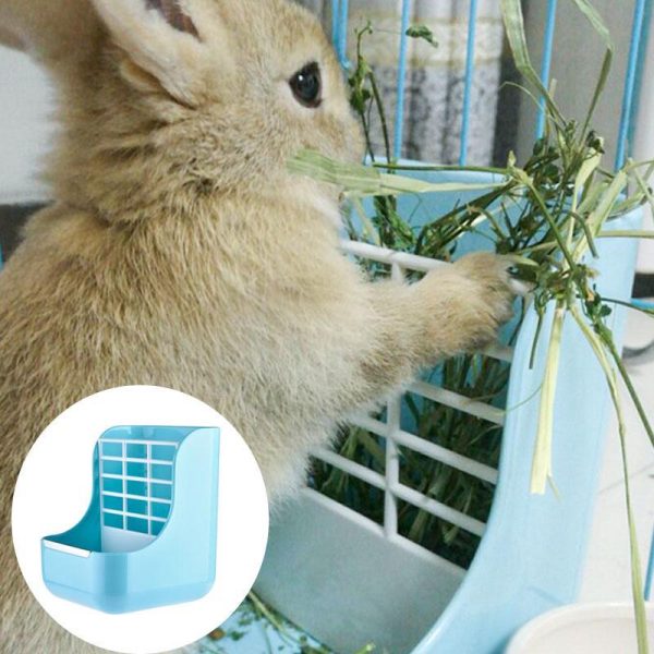 Rodents |   2 In 1 Pet Rabbit Guinea Pig Chinchilla Hay Feeder Food Grass Rack Dispenser Pet Feeding Rack Manager Pet Supplies Rodents