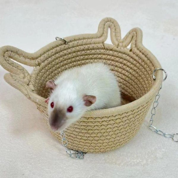 Rodents |   Flower Branch Rat Hamster Djungarian Hamster Sugar Glider Squirrel Nest Breathable Anti-Gnawing Hammock Hanging Nest Pet Supplies Rodents