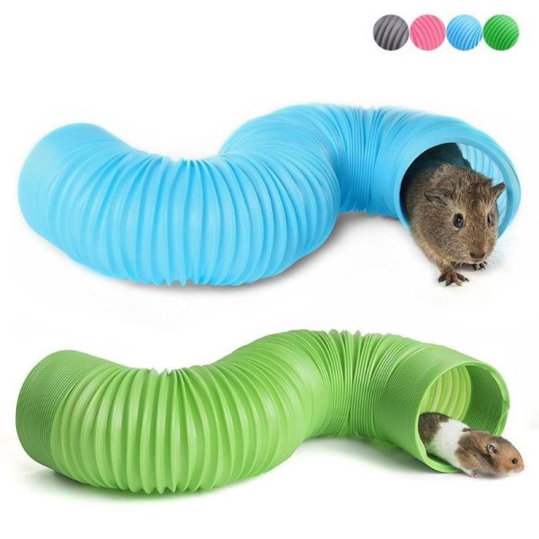 Rodents |   Funny Smal Pet Hamster Tunnel Cage Toy Ferrets Rat Playing Hide Tube For Indoor Training Diy Hideaway Pipeline Toys Hamster  House Accessories Pet Supplies Rodents