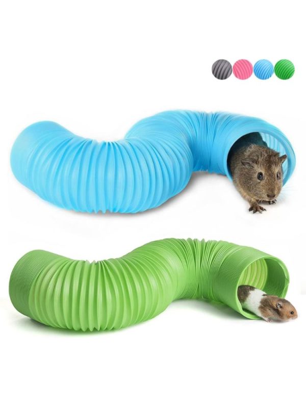 Rodents |   Funny Smal Pet Hamster Tunnel Cage Toy Ferrets Rat Playing Hide Tube For Indoor Training Diy Hideaway Pipeline Toys Hamster  House Accessories Pet Supplies Rodents