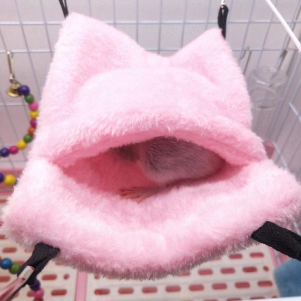 Rodents |   Hamster Hammock  Winter Warm Pet Hanging Bed  For Hamster Hammock Cave Cage Sleeping Bed Hamster Pet Supplies Rodents