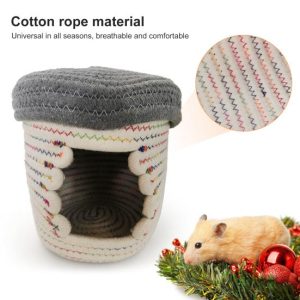 Rodents |   Hamster Nest Fine Weaving Workmanship Pet Hideout Creative Parrot Hamster Sleeping Nest House With Pet Supplies Rodents