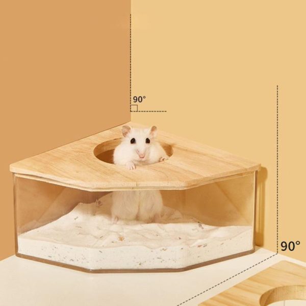 Rodents |   Hamster Transparent Acrylic Sand Bathroom Litter Sand Box Bath Container Supplies For Squirrels Guinea Pigs Pet Supplies Rodents