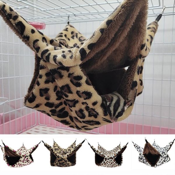 Rodents |   Plush Winter Double  Layer  Warm  Hammock Small Animal Cage Comfortable Soft Hanging Beds Pets Pet Supplies Rodents