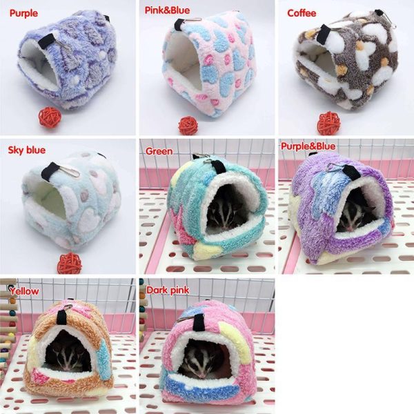 Rodents |   Small Animal Pets Cages Hamster Guinea Pig Squirrel Hammock Tent Sleepping Bed Keep Warm Nest Pet Supplies Rodents