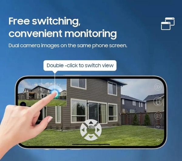 Smart Home |   8Mp 4K Wireless Solar Camera 4G Sim Outdoor Dual Lens Wifi Ip Camera Pir Night Vision V380 Pro Cctv Security Protection Monitor Electronics Smart Home