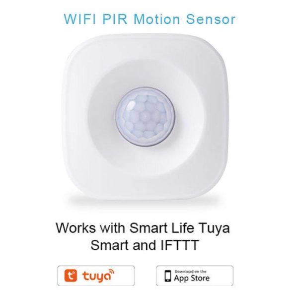 Smart Home |   Tuya Wifi Pir Motion Sensor Alarm 2.4Ghz Wireless Human Body Infrared Detector 120 Degrees  Wideangle Electronics Home Security