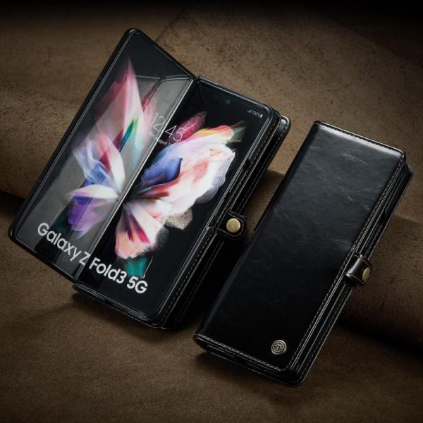 Smartphone Cases & Accessories |   Flip Leather Protective Case For Samsung Galaxy Z Fold3 Fold 3 5 5G Fold4 Fold 4 Zfold4 Fold5 Shockproof Card Holder Phone Cover Fundas Electronics Smartphone Cases & Accessories