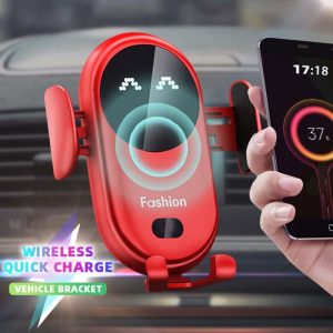 Smartphone Cases & Accessories |   New S11 Smart Infrared Sensor Car Wireless Charger Magic Clip Car Holder Mobile Phone Wireless Charger Fast Charge Electronics Smartphone Cases & Accessories