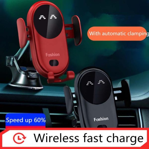 Smartphone Cases & Accessories |   New S11 Smart Infrared Sensor Car Wireless Charger Magic Clip Car Holder Mobile Phone Wireless Charger Fast Charge Electronics Smartphone Cases & Accessories