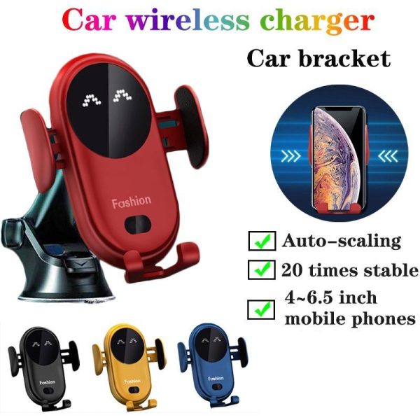 Smartphone Cases & Accessories |   New S11 Smart Infrared Sensor Car Wireless Charger Magic Clip Car Holder Mobile Phone Wireless Charger Fast Charge Electronics Smartphone Cases & Accessories