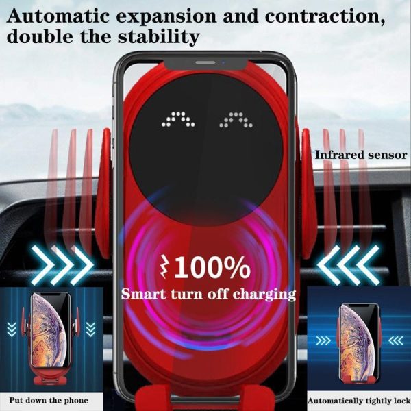 Smartphone Cases & Accessories |   New S11 Smart Infrared Sensor Car Wireless Charger Magic Clip Car Holder Mobile Phone Wireless Charger Fast Charge Electronics Smartphone Cases & Accessories