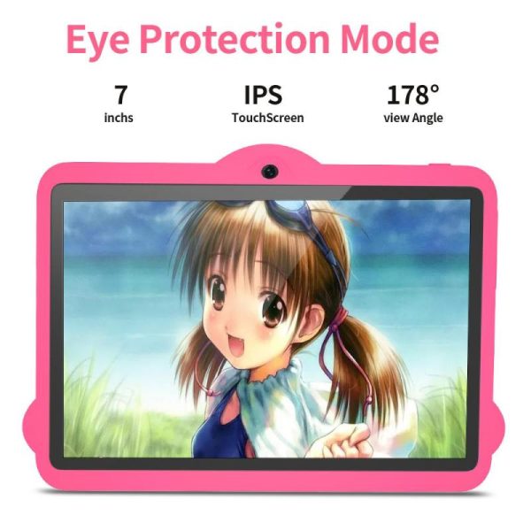 Smartphones & Tablets |   Bdf 5G Wifi K1 Tablet 7 Inch Children Kids Tablet Pc Android 9.0 Tablets Pc 32Gb Nice Design Learning Entertainment Gift Kids Electronics Smartphones & Tablets