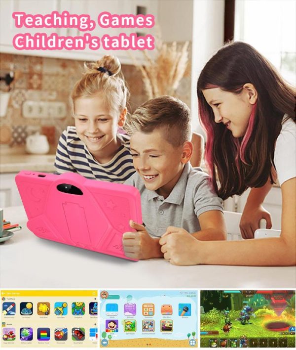 Smartphones & Tablets |   Bdf 5G Wifi K1 Tablet 7 Inch Children Kids Tablet Pc Android 9.0 Tablets Pc 32Gb Nice Design Learning Entertainment Gift Kids Electronics Smartphones & Tablets