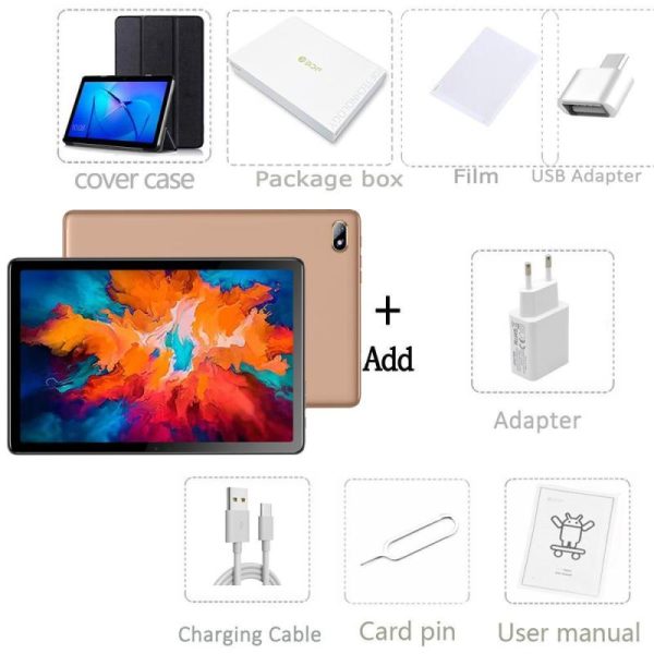 Smartphones & Tablets |   Bdf G15 10.1′ 8Gb+256Gb Android12 Tablet Pc Computer 3G/4G Lte/5G / Wifi Electronics Smartphones & Tablets