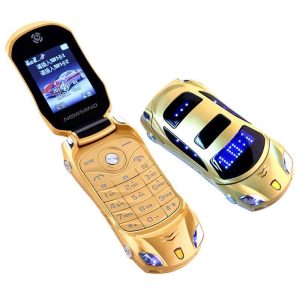 Smartphones & Tablets |   Flashlight Dual Sim Cards Mp3 Mp4 Fm Radio Recorder Flip Cellphone Car Model Mini Cell Mobile Phone Electronics Smartphones & Tablets