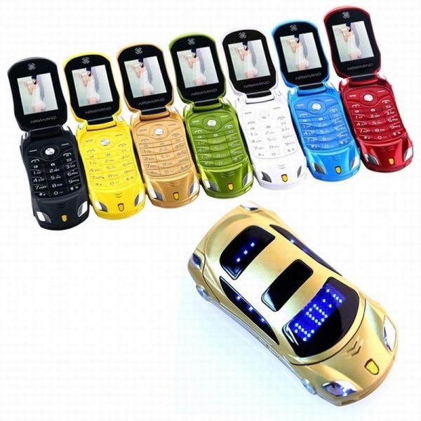 Smartphones & Tablets |   Flashlight Dual Sim Cards Mp3 Mp4 Fm Radio Recorder Flip Cellphone Car Model Mini Cell Mobile Phone Electronics Smartphones & Tablets