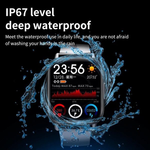 Smartwatches & Fitness Trackers |   A Smartwatch With A 1.69 Inch Screen, Ip67 Water Protection And A Pulsometer Electronics Smartwatches & Fitness Trackers