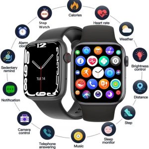 Smartwatches & Fitness Trackers |   New I7 Pro Max Smart Watch Bluetooth Call Blood Pressure Heart Rate Sleep Monitor Pedometer Ip67 Waterproof Sports Fitness Watch Electronics Smartwatches & Fitness Trackers