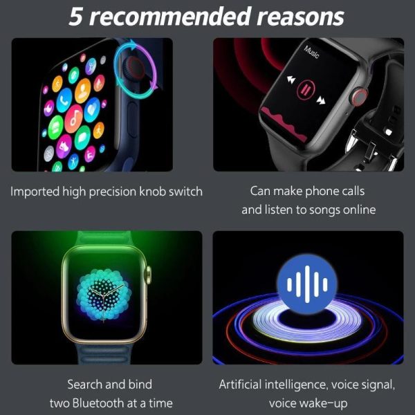 Smartwatches & Fitness Trackers |   New I7 Pro Max Smart Watch Bluetooth Call Blood Pressure Heart Rate Sleep Monitor Pedometer Ip67 Waterproof Sports Fitness Watch Electronics Smartwatches & Fitness Trackers