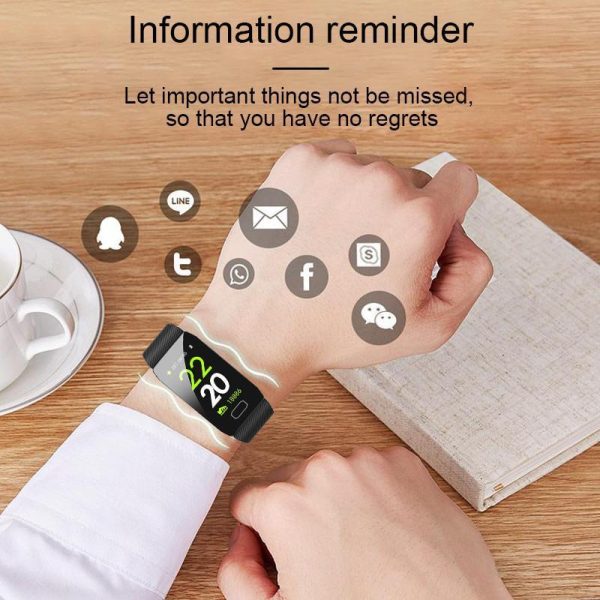 Smartwatches & Fitness Trackers |   Smart Watch Weather Display Blood Pressure Heart Rate Monitor Fitness Tracker Smart Band Sport Bracelet Waterproof Men Kids Electronics Smartwatches & Fitness Trackers