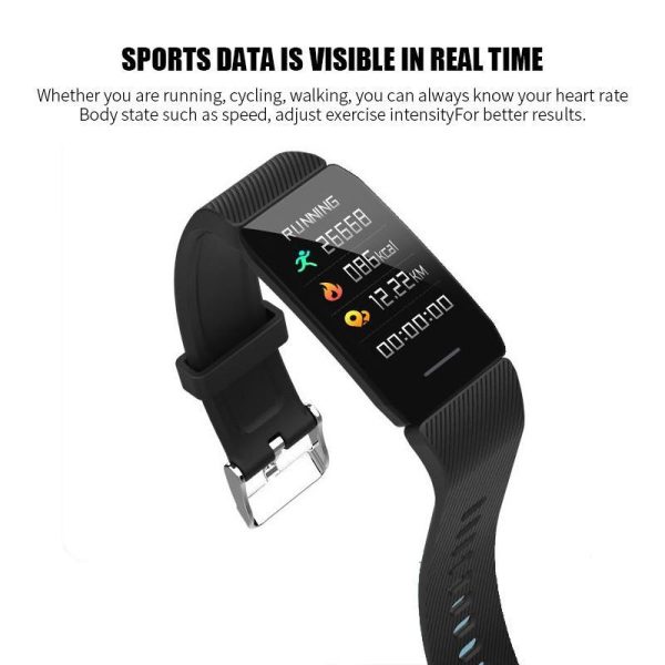 Smartwatches & Fitness Trackers |   Smart Watch Weather Display Blood Pressure Heart Rate Monitor Fitness Tracker Smart Band Sport Bracelet Waterproof Men Kids Electronics Smartwatches & Fitness Trackers